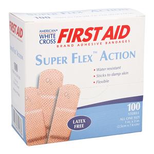 Bandage Adhesive Coating 1x3" Beige 100/Bx