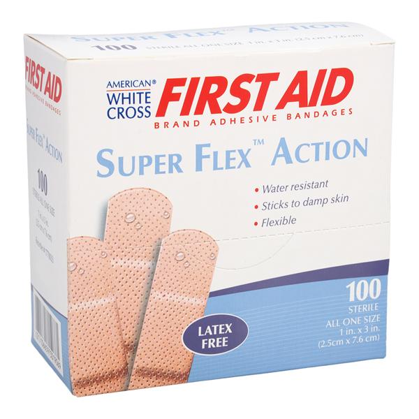 Bandage Adhesive Coating 1x3" Beige 100/Bx