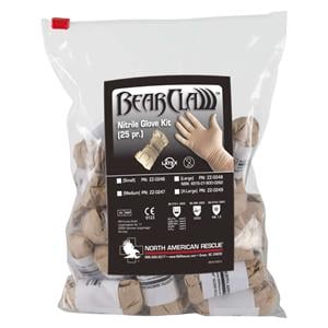 Bear Claw Nitrile Exam Gloves Small Sand Non-Sterile