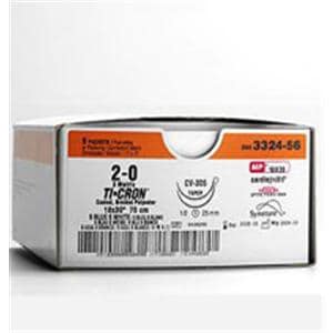 Ti-Cron Suture 2-0 30" Polyester Braid C-16 Blue 36/Ca