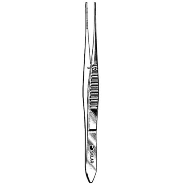 Iris Dressing Forcep Straight 4" Non-Sterile Ea