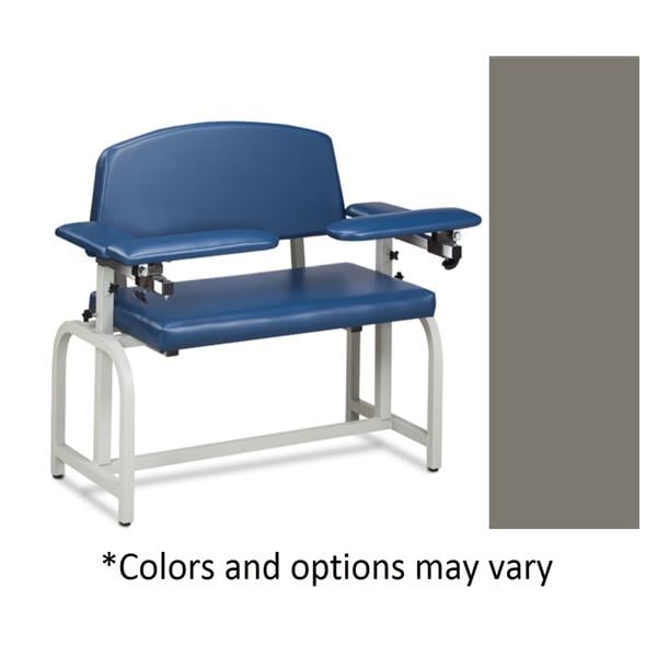 Lab X Series Blood Draw Chair Warm Gray Steel 400lb Capacity Ea