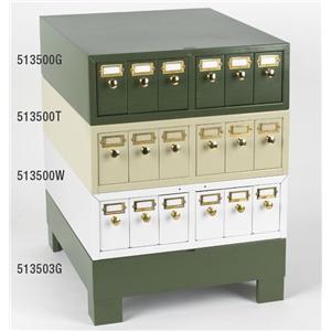 Microscope Slide Storage Cabinet Tan 4500 Position Ea