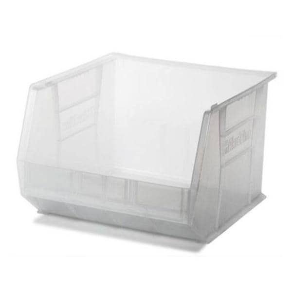Organizer Bin Semi-Clear Heavy Duty Polymer With Label Slot 16-1/2x18x11" Ea