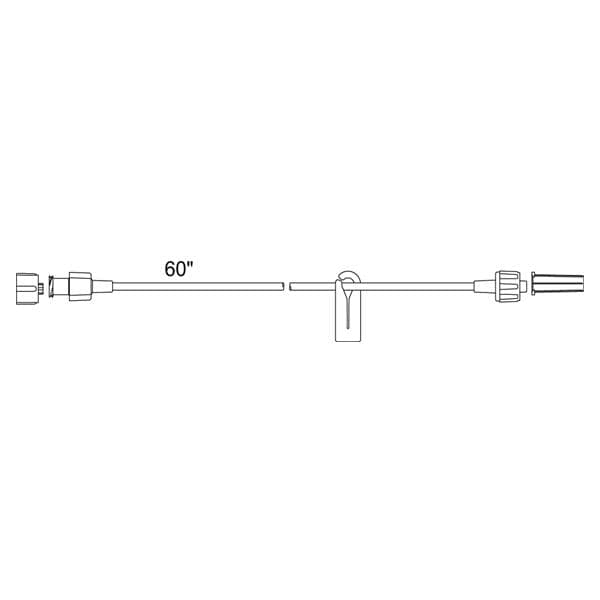 IV Extension Set Needleless 60" 50/Ca