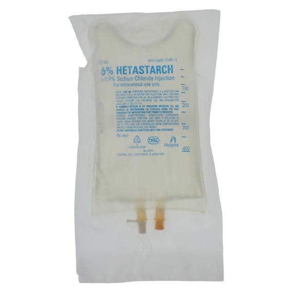 Hetastarch in 0.9% Sodium Chloride Injection 6% Bag 500mL 12/Package