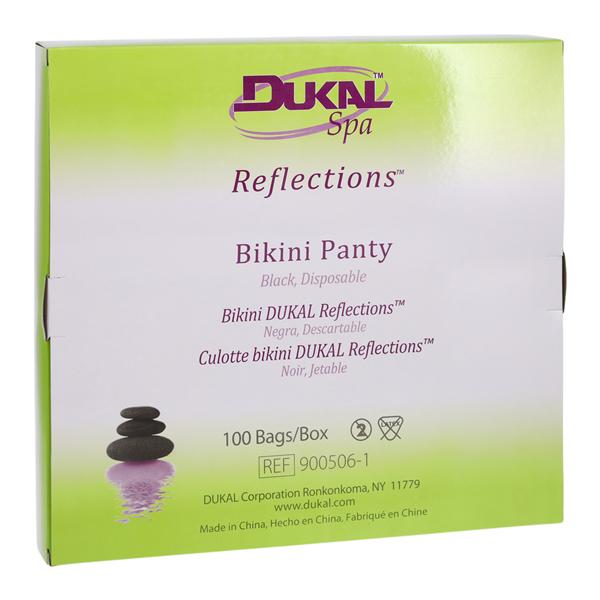 Reflections Bikini Panty Black One Size Disposable 1000/Ca