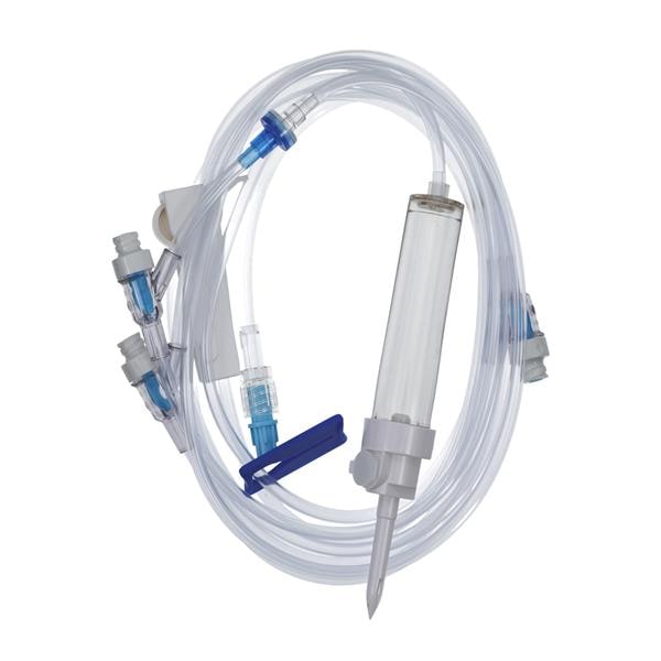 IV Administration Set Needleless 3 Y-Injection Sites 112" 15 Drops/mL 50/Ca