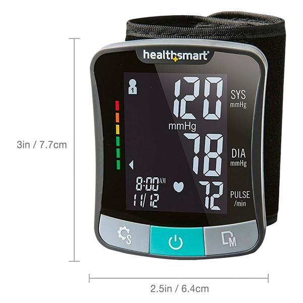 Mabis Premium Series Blood Pressure Monitor Universal Blk Wrist Dgtl LCD Dspl Ea