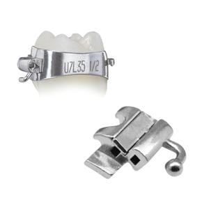 Elite Molar Band Pre-Welded Assembly LR6 -25 T/0A/+4Off Size 41.5 Double 1/Pk