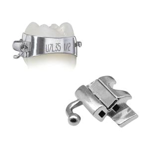 Elite Molar Band Pre-Welded Assembly LL6 -25 T/0A/+4Off Size 30 Double 1/Pk