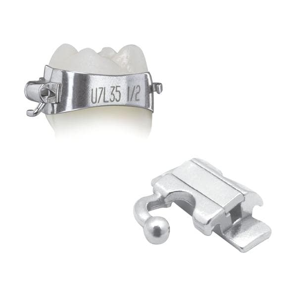 Elite® Molar Band Pre-Welded Assembly LL6 -25 T/0A/+4Off Size 35 Single 1/Pk