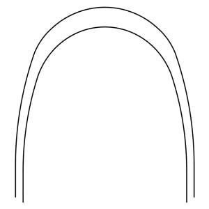 Archwire Nitanium Lower Pro Form Arch 0.018 in 10/Pk