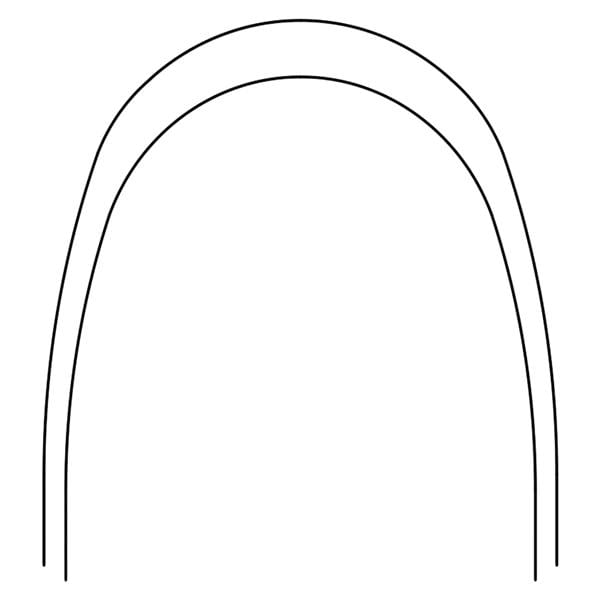 Archwire Nitanium Lower Pro Form Arch .018 x .018 in 10/Pk