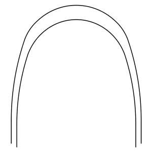 Archwire Nitanium Lower Pro Form Arch 0.012 in Ea