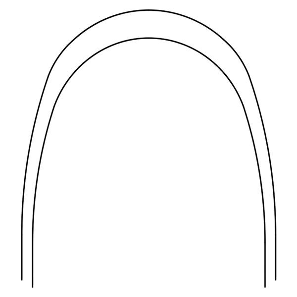 Archwire Nitanium Upper Pro Form Arch 0.018 x 0.024 Ea product image