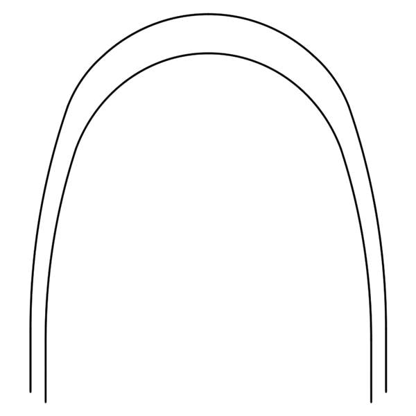 Archwire Nitanium Lower Pro Form Arch 0.018 x 0.024 Ea product image