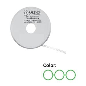 Ortho Organizers Elastics Elastic Standard 15 in Latex-Free Neon Green Ea