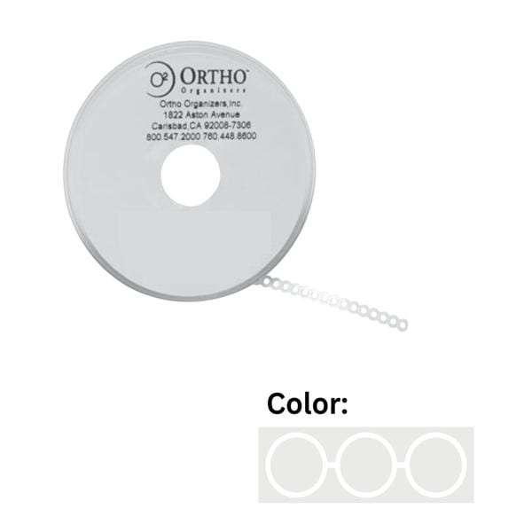 Ortho Organizers Chain Elastic Long 15 Feet Latex-Free White Ea product image