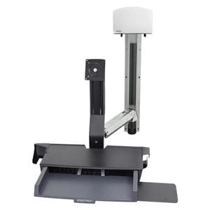 StyleView Combination System Polished Aluminum Silver With Worksurface Ea