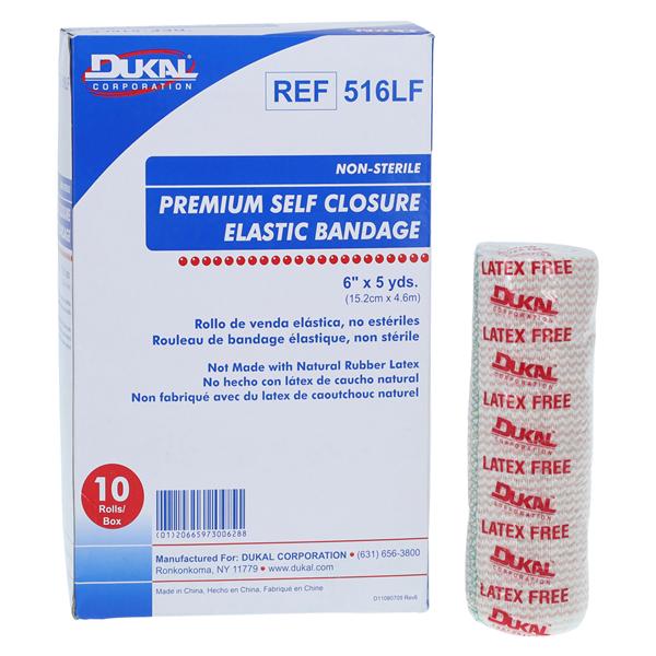Elastic Bandage Cotton/Polyester 6"x5yd Beige Non-Sterile 10/Bx, 5 BX/CA