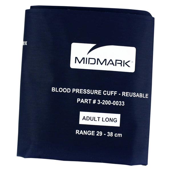 IQVitals Zone Blood Pressure Cuff White/Navy Blue For Vital Signs Monitor Ea