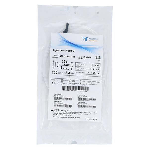 Injection Needle 230cm Single-Use 10/Bx