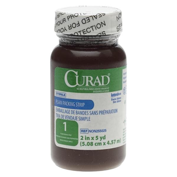 Curad 100% Gauze Strip Packing 2"x5yds Sterile Bottle