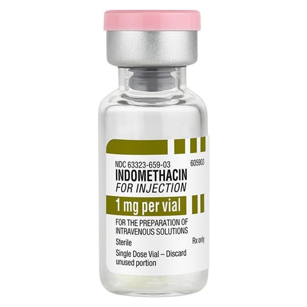 Indomethacin Injection 1mg/Vl Powder SDV 3mL Each