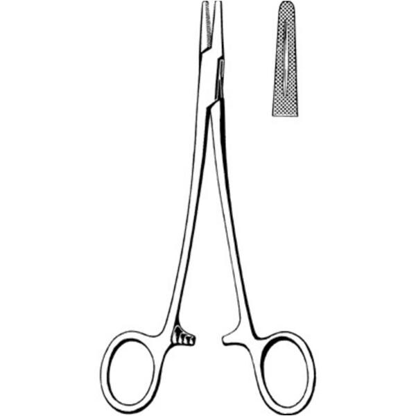 Econo Mayo-Hegar Needle Holder 8" Stainless Steel 12/Bx