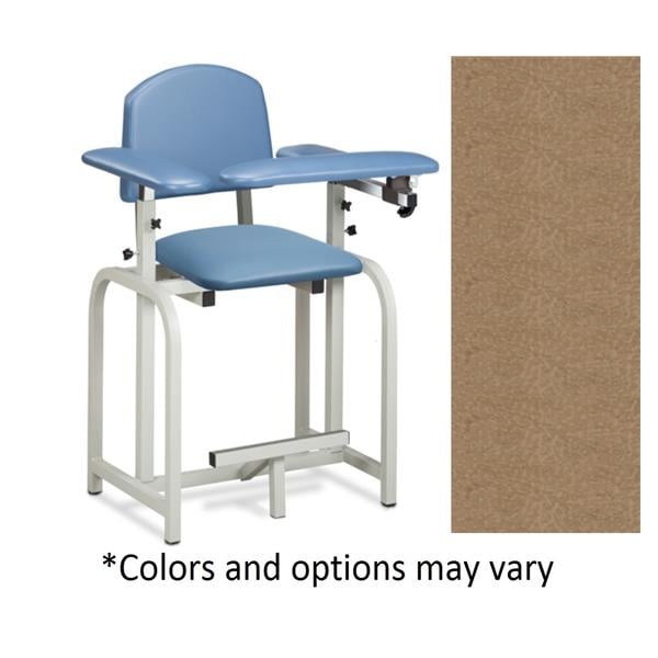 Lab X Series Blood Draw Chair Desert Tan Powder-Coated Steel Frame 400lb Ea