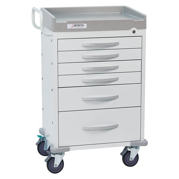 Utility Cart 27.8x21.3x41.8" (5) Drawer Key Lock
