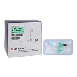 Nexiva IV Catheter 18 Gauge 1-3/4" Green Closed 20/Bx, 4 BX/CA