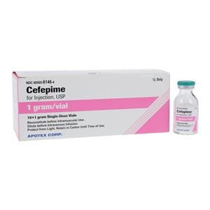 Cefepime Injection 1gm/vl Powder SDV 10/Bx