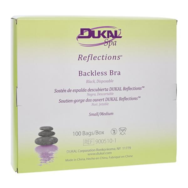 Apparel Bra Spunbonded Polypropylene Black Small / Medium Disposable 100/Bx, 6 BX/CA