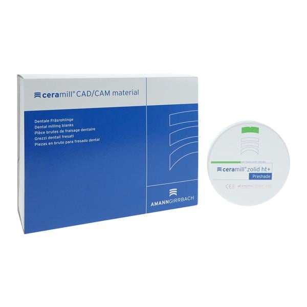 Ceramill Zolid HT+ Zirconia Disc BL 98x14 Ea - Ceramill Zolid HT+ Zirconia Disc BL 98x14 Ea - Image 1