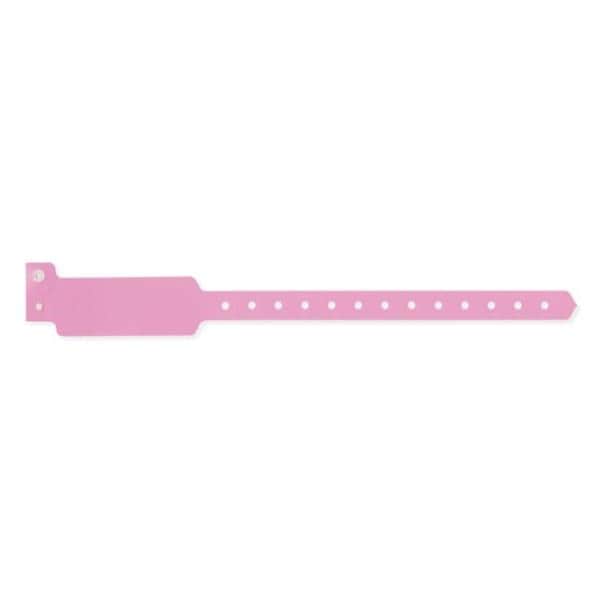 Sentry SuperBand Write-On Wristband Polyester Pink Adult / Pediatric 500/Bx