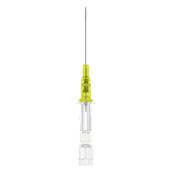 Introcan Safety IV Catheter Safety 24 Gauge 1-1/4" Yellow Straight 200/Ca