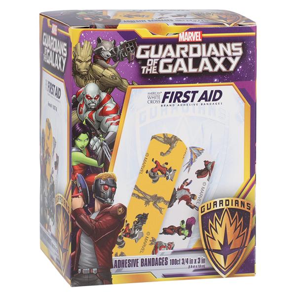 Stat Strip Adhesive Strip Bandage Plastic 3/4x3" GrdnofthGlxy Strl 100/Bx, 12 BX/CA