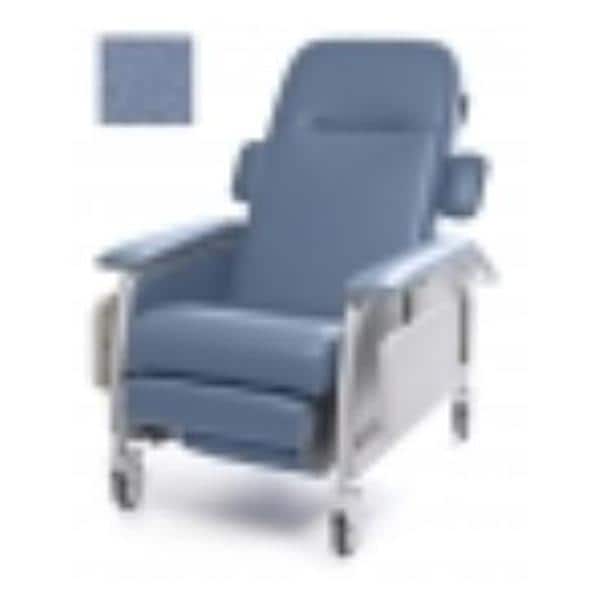 Clinical Care Recliner 290lb Capacity Ice Blue Ea