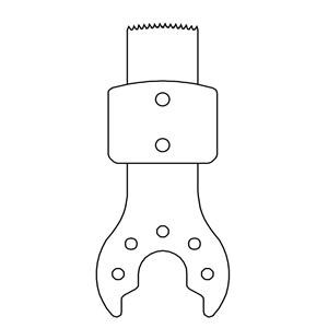Stainless Steel ACL Sawblade Sterile Disposable 5/Bx