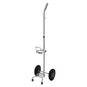 Oxygen Cylinder Cart Silver