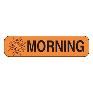 Labels Morning Black/Orange 1-5/8x3/8" 1000/Pk