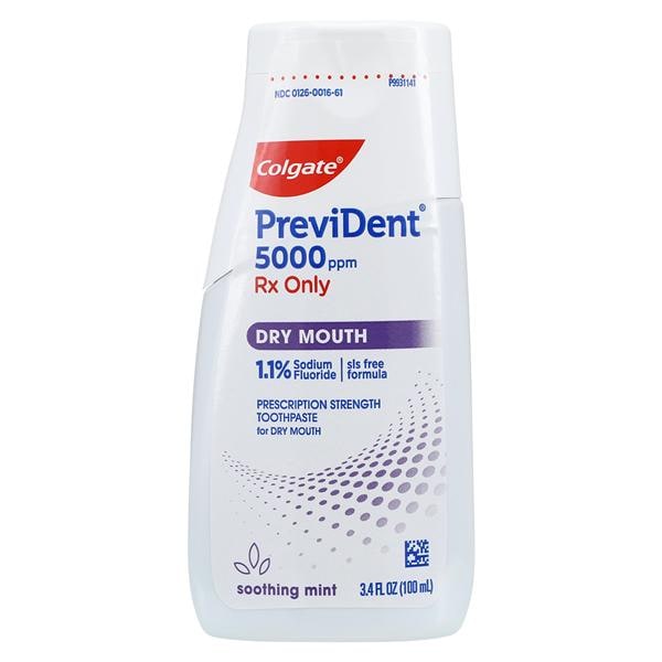 Colgate PreviDent 5000 Dry Mouth Toothpaste Liq Gel Rx 1.1% NaF Mnt 3.4oz/Bt