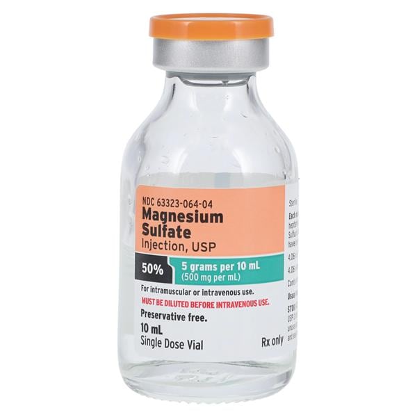 Magnesium Sulfate Injection 50% 5gm SDV 10mL 25/Package product image