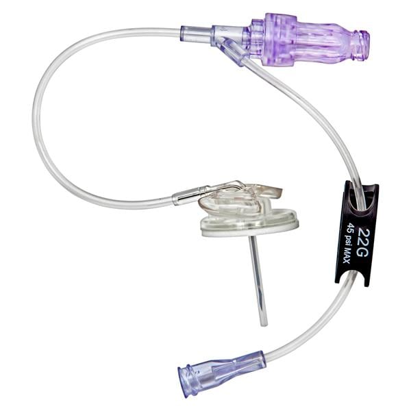 Surecan Safety II Huber Needle 22gx20mm _ 100/Ca