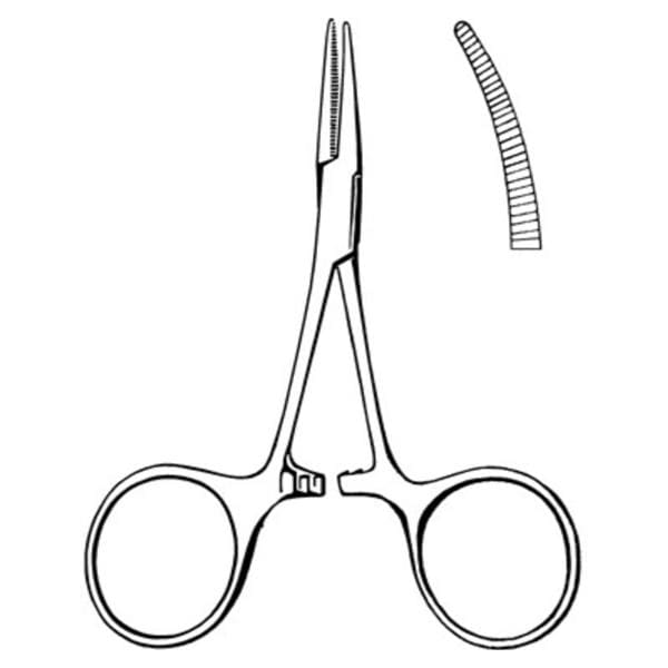 Hartman Mosquito Hemostatic Forcep Curved Stainless Steel Non-Sterile 12/Bx