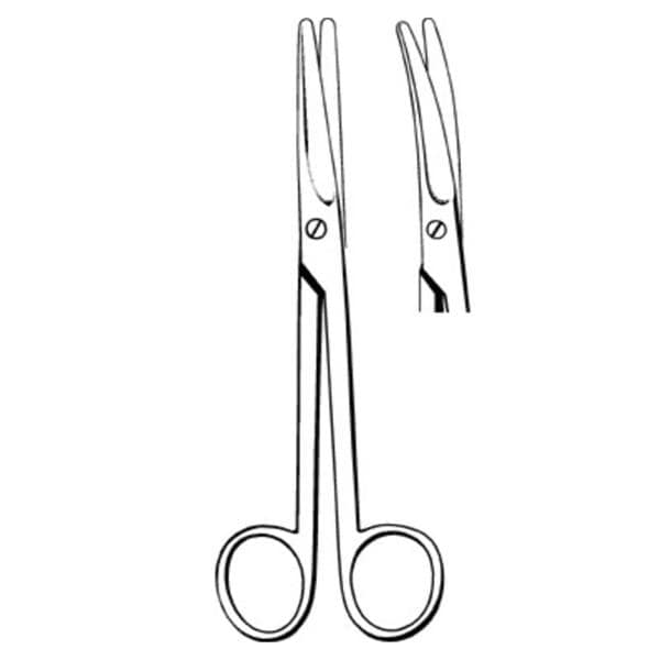 Mayo Dissecting Scissor Curved 6-3/4" Stainless Steel Non-Sterile Disp 12/Bx