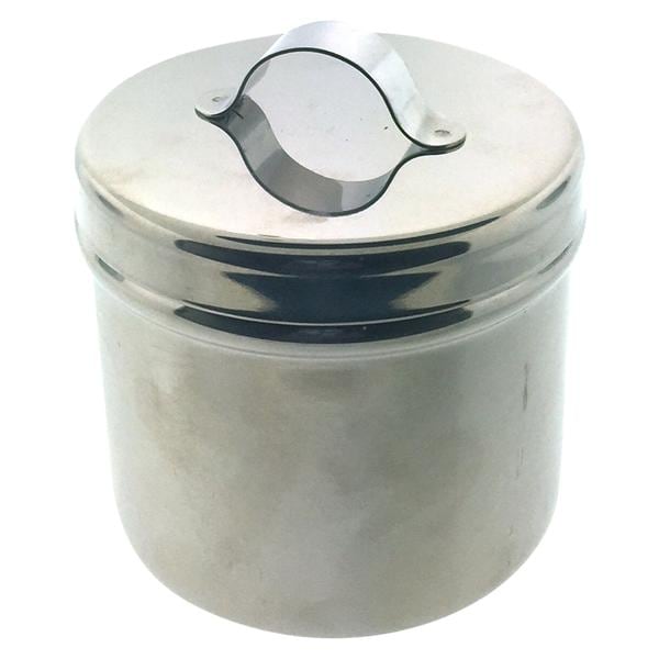Cotton Jar Stainless Steel Silver
