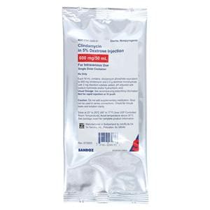 Clindamycin in 5% Dextrose Injection 600mg/Bag Bag 50mL 24/Package